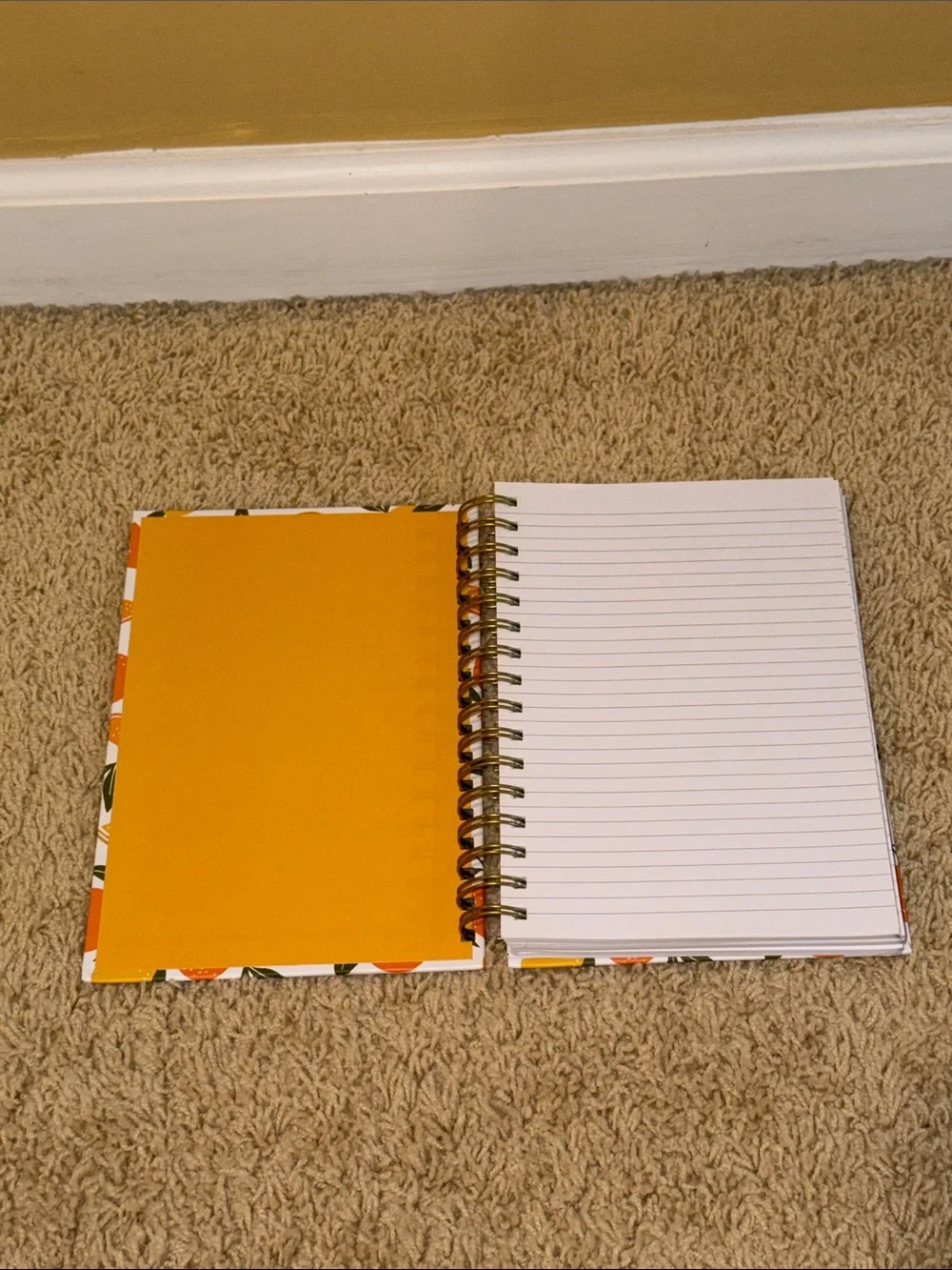 Elum Citrus Notes Spiral Journal — Orange & Yellow